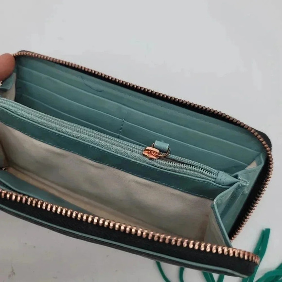 Radley London Women's Wallet Arlington Street Leather Zip Around Black 7.5" X 4" - Picture 6 of 8